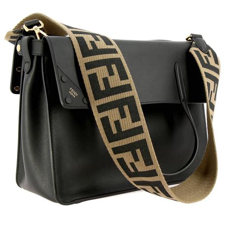 fendi pocket shoulder bag|Fendi bag with thick strap.